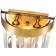 Lamp wall crystal Venecia 2XE14 40W, size 20x12x31.5 cm, bronze color