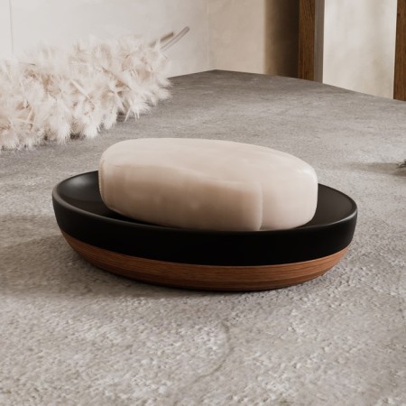 Soap dish VILS K-6129, black/tree color-1