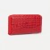 Women's wallet with a zipper, with a pen, red color