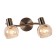Wall lamp 2x60W E14, size 39x10x18.5 cm