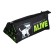 Penal soft, 1 department, 85 x 200 x 65 mm, voluminous, Phoenix "Scientific Cat" Black/Green 61898