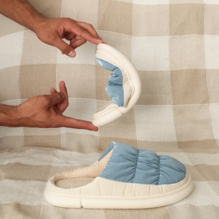 Male slippers, size 42-43, blue color-3