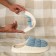 Male slippers, size 42-43, blue color