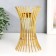 Summary Metal for 1 candle "Rays" d-3.5 cm gold 11x11x17 cm