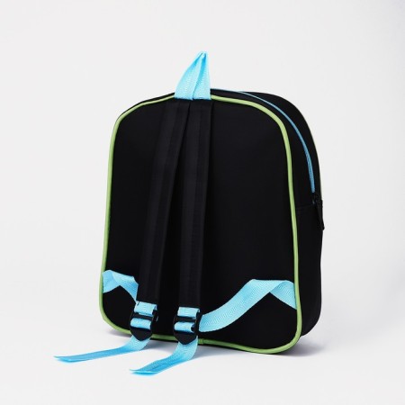 Baby backpack on lightning, 1 outer pocket, insert mix, blue color-6