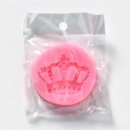 Mold "Crown", silicone, 5.5 × 5.5 cm, color mix-4