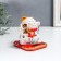 Pendulum ceramics "manei-nako with flower" from solar batteries 10x8.3x9.7 cm