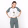 Women's set "Wake Up" (T-shirt/Bridges), the color is gray-green, size 52
