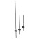 Wall lamp mantra tobago, LED, 590LM, 3000K, 93x600 mm, black color