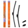 Winter cleaner brushes 600/550mm (24 "/22") is frameless, 2 pcs. 3 type adp