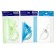 The set is drawing, transparent, on the blister, 4 items (ruler 20 cm, 2 squares, transporter), mix