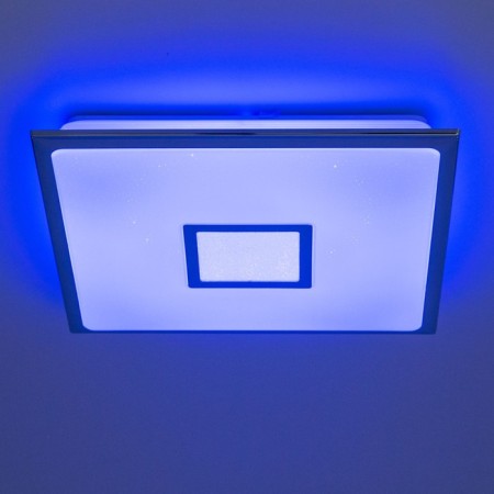 Lamp Citilux "Starlight Smart" CL703AK50G 46.5x46.5x8 cm, 1x50W, LED, Gray color.-18