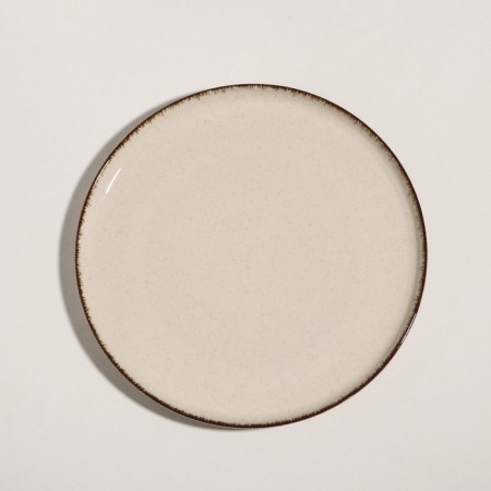 Plate "Pearl", d = 27 cm, beige, porcelain