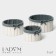 A set of handmade interior baskets LadOM, round, 3 pcs, size: 15 × 15 × 9 cm, 19 × 19 × 10 cm, 23 × 23 × 11 cm