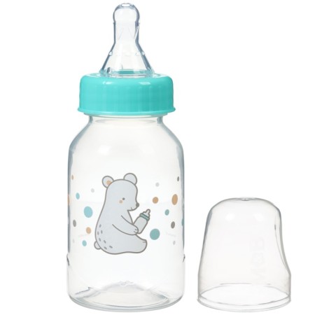 A set of bottles for feeding "Teddy Bear" 150 and 250 ml, Basic series, straight, mix-2