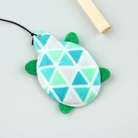 Teaser with a toy and a rursing "Turtle", 7 cm-3
