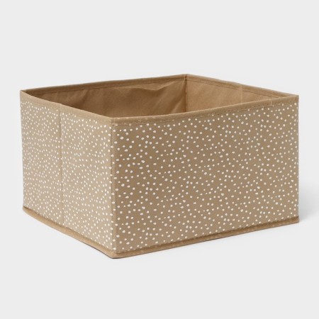 Storage box "Points", 29 × 29 × 18 cm, beige color-4