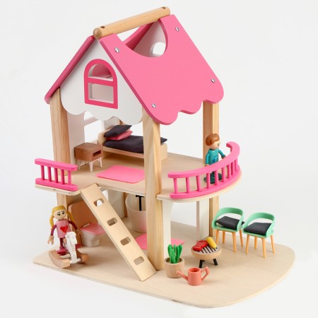 Puppet house "My family" 36x35x23.5 cm-1