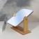 Desktop mirror, mirror surface 17 x 22 cm, beige color