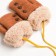 Baby mittens minku with buttons, 15 rr (15 cm), cent