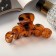 Hair crab "gloss" circles luxury, 10 cm, mix