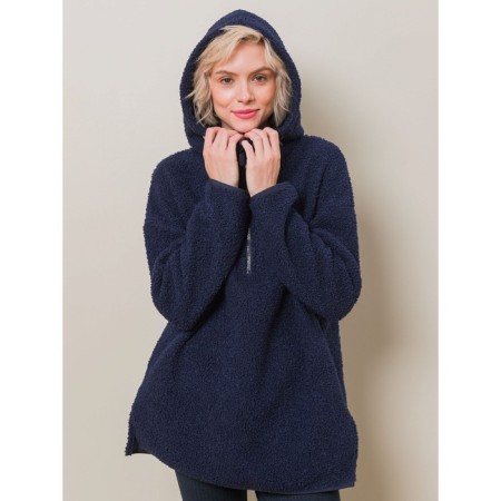 Feminine hoodies, size 42, dark blue color-5