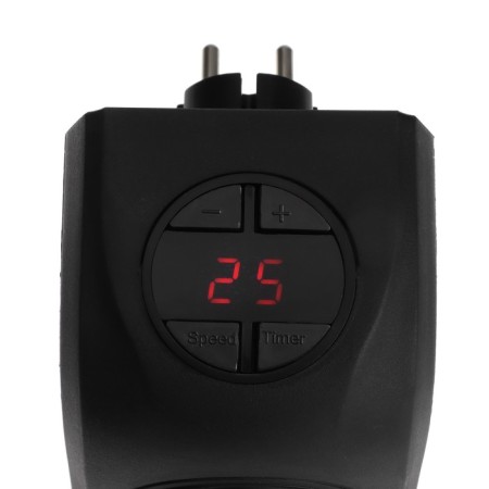 Portable heater Luazon LTO-02, 400W, 23 m², 2 modes, black, from the network-4