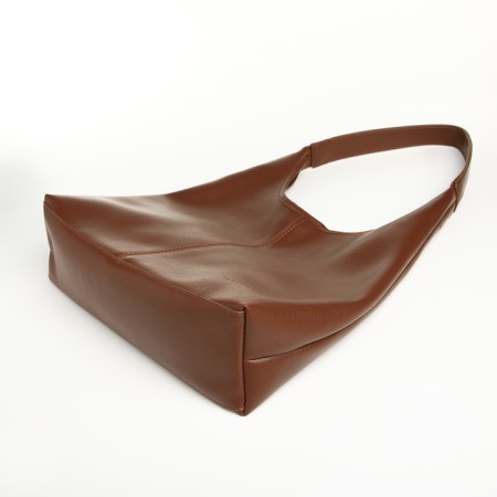 Women's bag on the magnet Textura, medium size, cosmetic bag, brown color-4