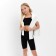 Top for Minaku girl will bloom black, height 128 cm