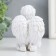 Polystone souvenir "Snowty Angel with a book" with gold MIX 9.5x7.5x6.5 cm