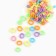 Set of elastic bands "Rainbow", 100 pieces, 1 cm, Minnie Mouse