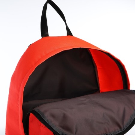 Backpack from textiles on lightning, Erich Krause, 1 pocket, coral color-5