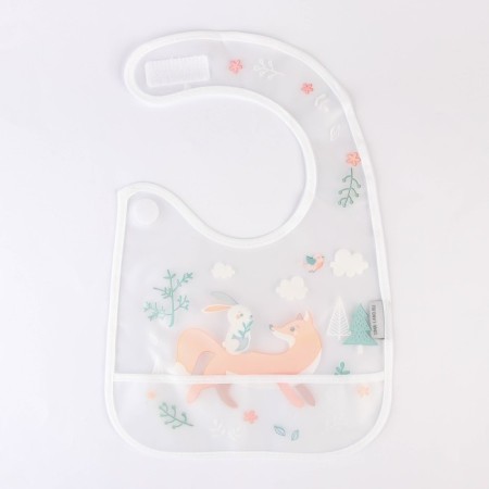 Baby of Nature feeding bib with Velcro, with a pocket-4