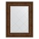 Mirror with engraving in the baguette frame, aged bronze with an ornament of 120 mm, 72x95 cm