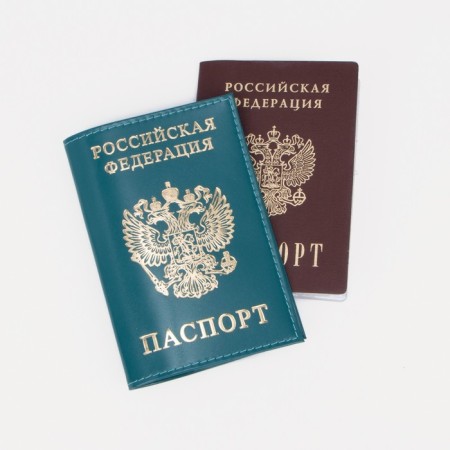 Covers for passport, turquoise color-3