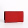 Women's wallet on the button, red color