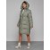 Coat insulated winter female, size 42, green color