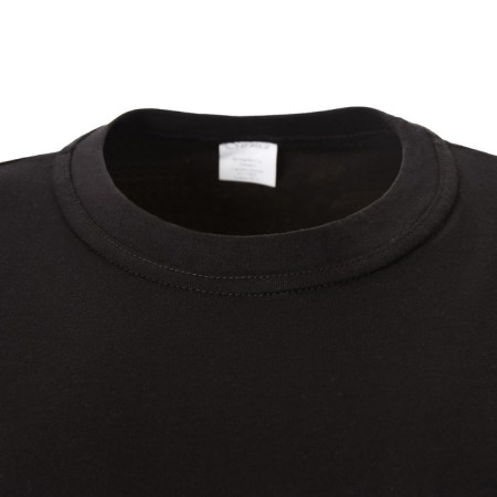 Women's T -shirt with a round gate, black color, size 44-4