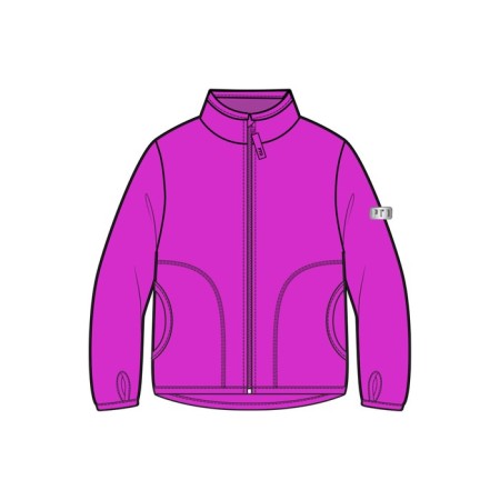Fleet from a lightning fleece for a girl, height 104 cm, color fuchsia-2