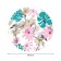 The tablecloth “Flamingo in flowers”, round, Saten, d = 150 cm