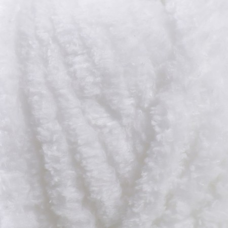 Yarn "Softy Mega" 100% micropoliester 70m/100g (55 white)-2