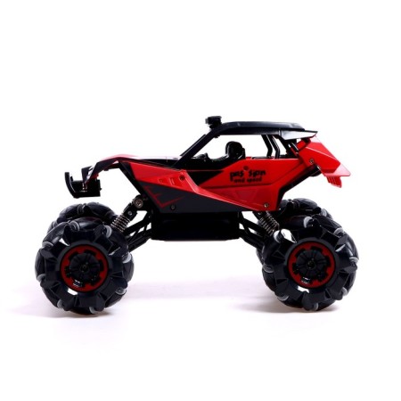 Radio-controlled car "Jeep-Akobat", 4WD all-wheel drive, movement in all directions, red color-1