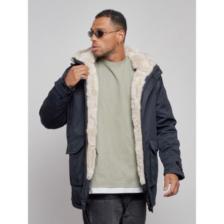 Winter male park, size 54, dark blue color-6