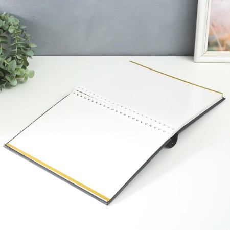 Photo album magnetic 20 sheets "3D heart with crown" 29x24x2 cm-2