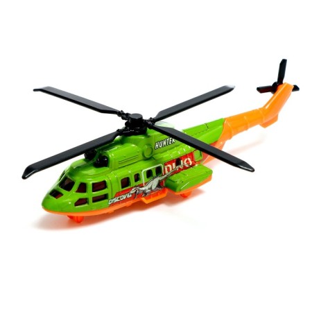 Metal helicopter "Dino Park", with dinosaurs, mix-3