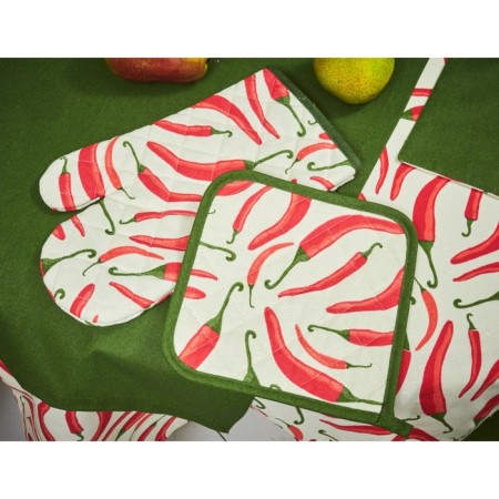 CHILLY mittens and size, size 18x30 cm, red color-1