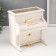 Musical mechanical musical "White piano" 16x14.5x11 cm