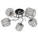 Svetogor chandelier 59091 5x60W chrome/black