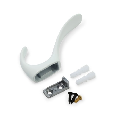 Furniture hook Cappio Heel Light, two -rod, white color-5