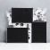 Photo frame Plastic in 3 photos 10x15 cm "Blooming cherry" golden-white 33x29 cm